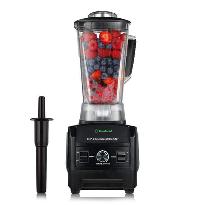 Cleanblend 1800W 3HP Commercial Countertop Blender, 64oz