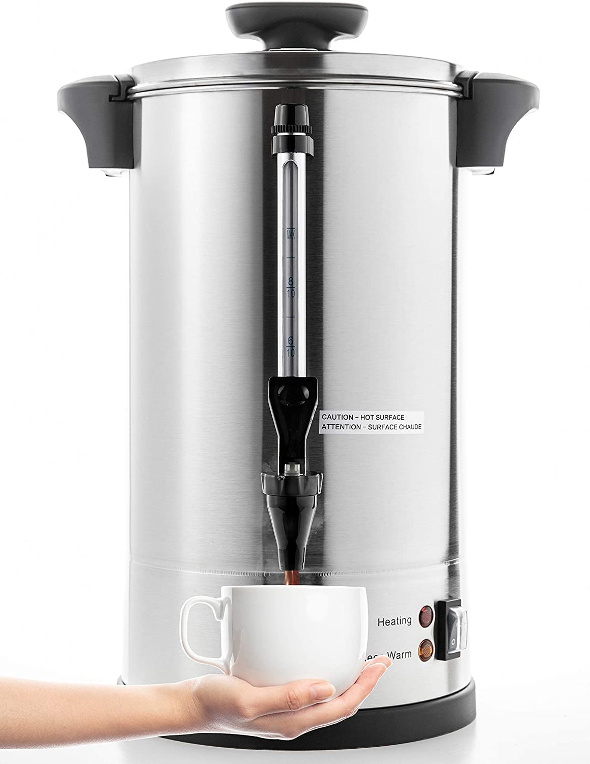 SYBO Commercial 100-Cup Stainless Steel Coffee Urn Percolator 16L