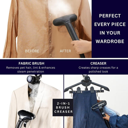 SALAV Commercial Full-Size Garment Steamer 1800W 3L Tank with Foot Pedal