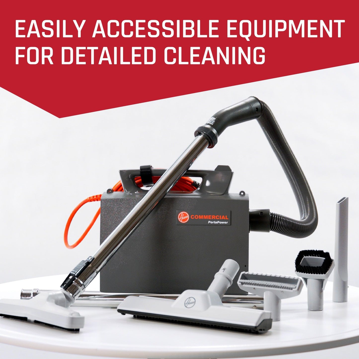 Hoover Commercial PortaPower Lightweight Canister Vacuum