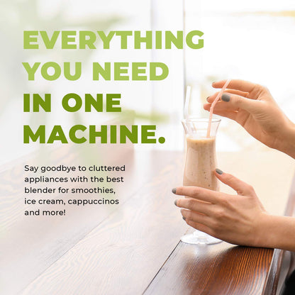 Cleanblend 1800W 3HP Commercial Countertop Blender, 64oz