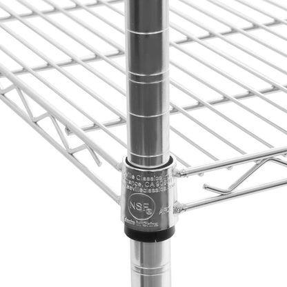 Seville Classics UltraDurable 5-Tier NSF Wire Shelving 24x18x75 In.