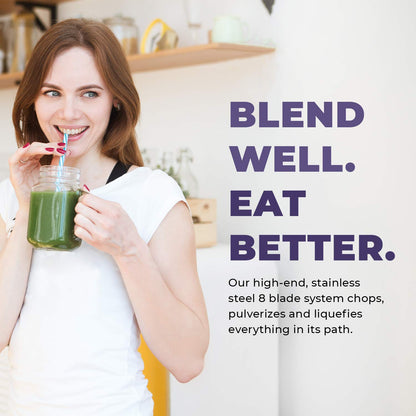 Cleanblend 1800W 3HP Commercial Countertop Blender, 64oz