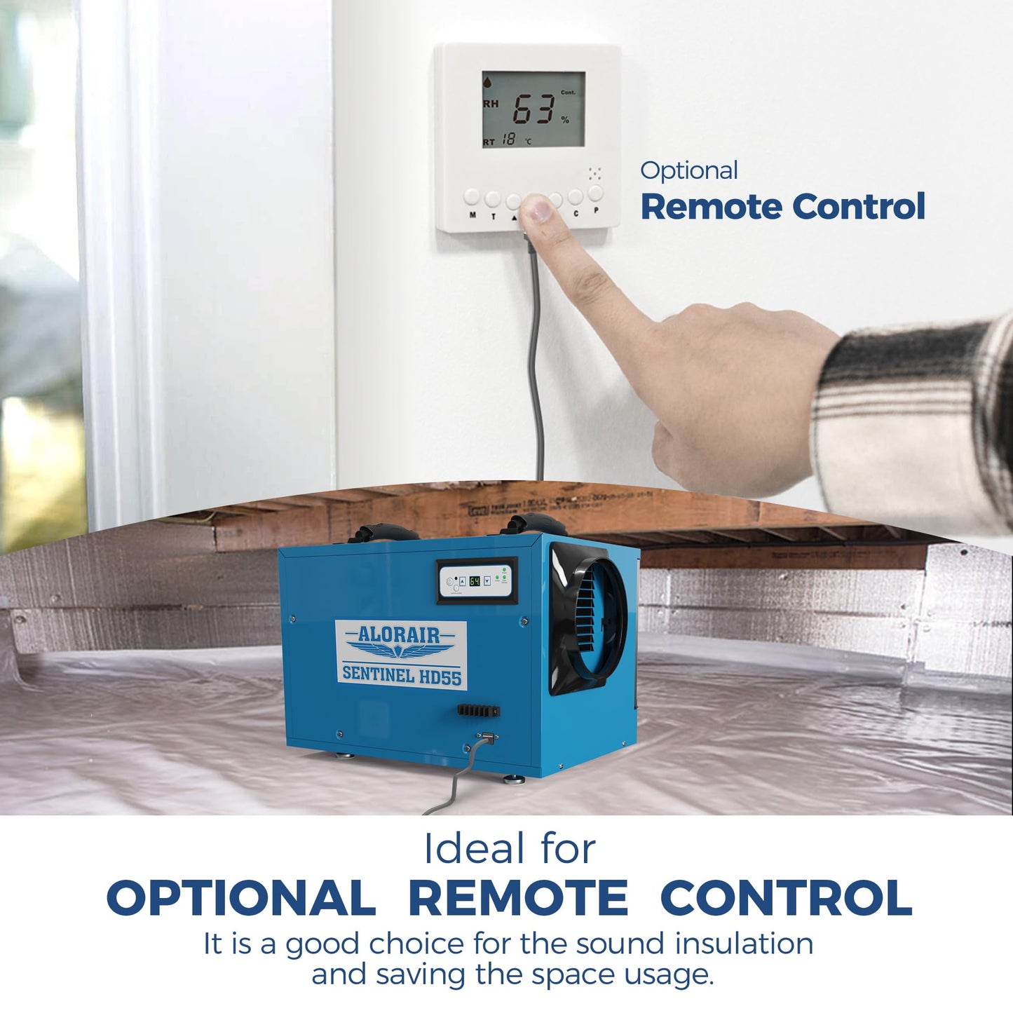 AlorAir Sentinel HD55 113-Pint Commercial Dehumidifier