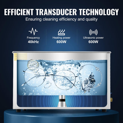 VEVOR 30L 1200W Ultrasonic Cleaning Machine Industrial Cleaner