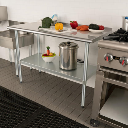 HARDURA Stainless Steel Prep Table 24x60" Backsplash