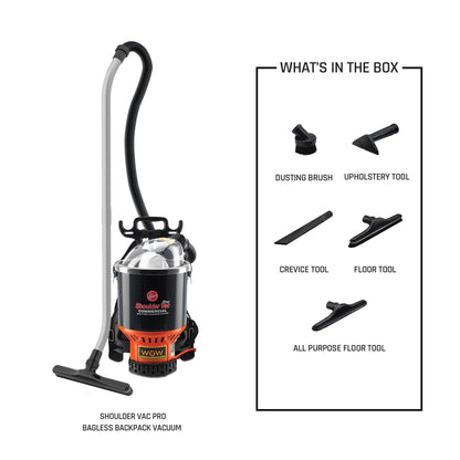Hoover Commercial Shoulder Vac Pro Bagged Backpack Vacuum
