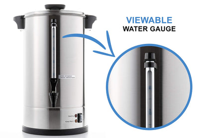 SYBO Commercial 100-Cup Stainless Steel Coffee Urn Percolator 16L