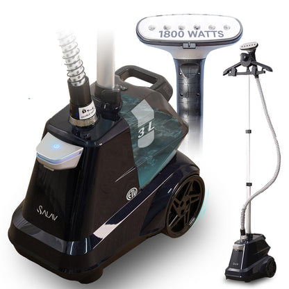SALAV Commercial Full-Size Garment Steamer 1800W 3L Tank with Foot Pedal