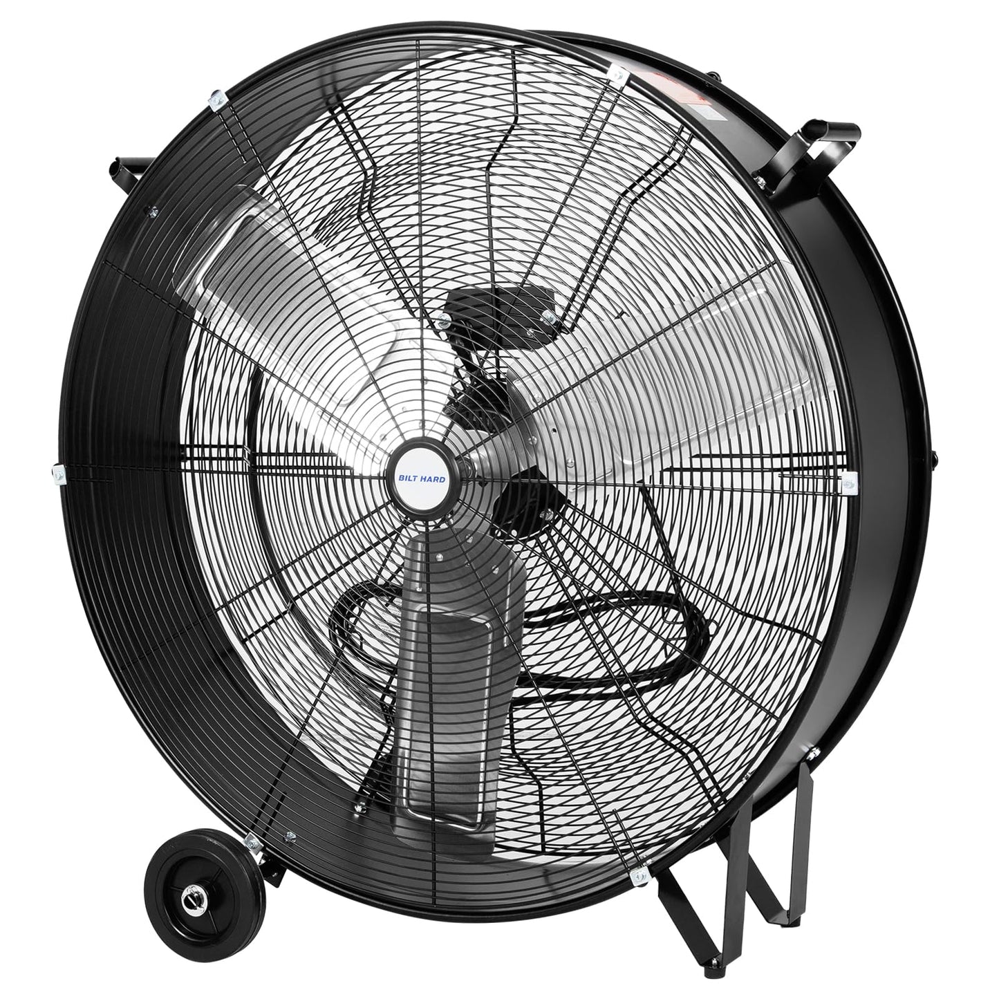 BILT HARD 34" 15000 CFM 3-Speed Industrial Drum Fan, Black