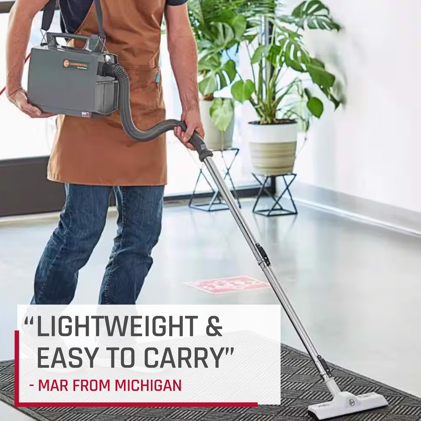 Hoover Commercial PortaPower Lightweight Canister Vacuum