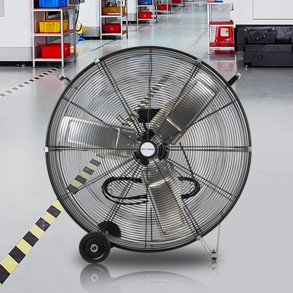 BILT HARD 34" 15000 CFM 3-Speed Industrial Drum Fan, Black