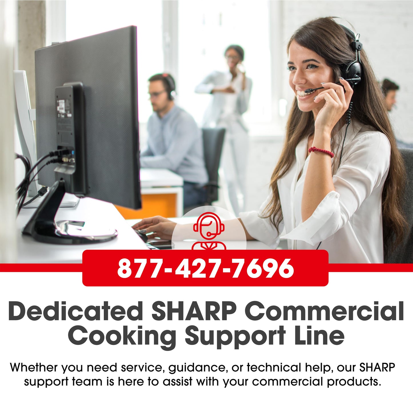 Sharp R-21LCFS Commercial Microwave Oven 1000W Stainless Steel Dial Timer