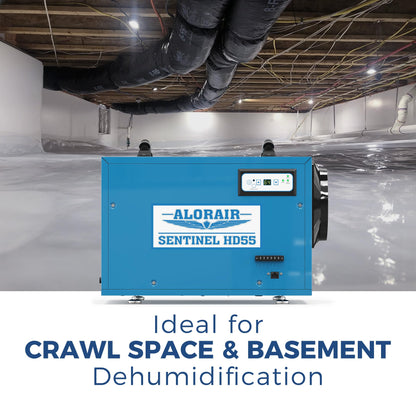 AlorAir Sentinel HD55 113-Pint Commercial Dehumidifier