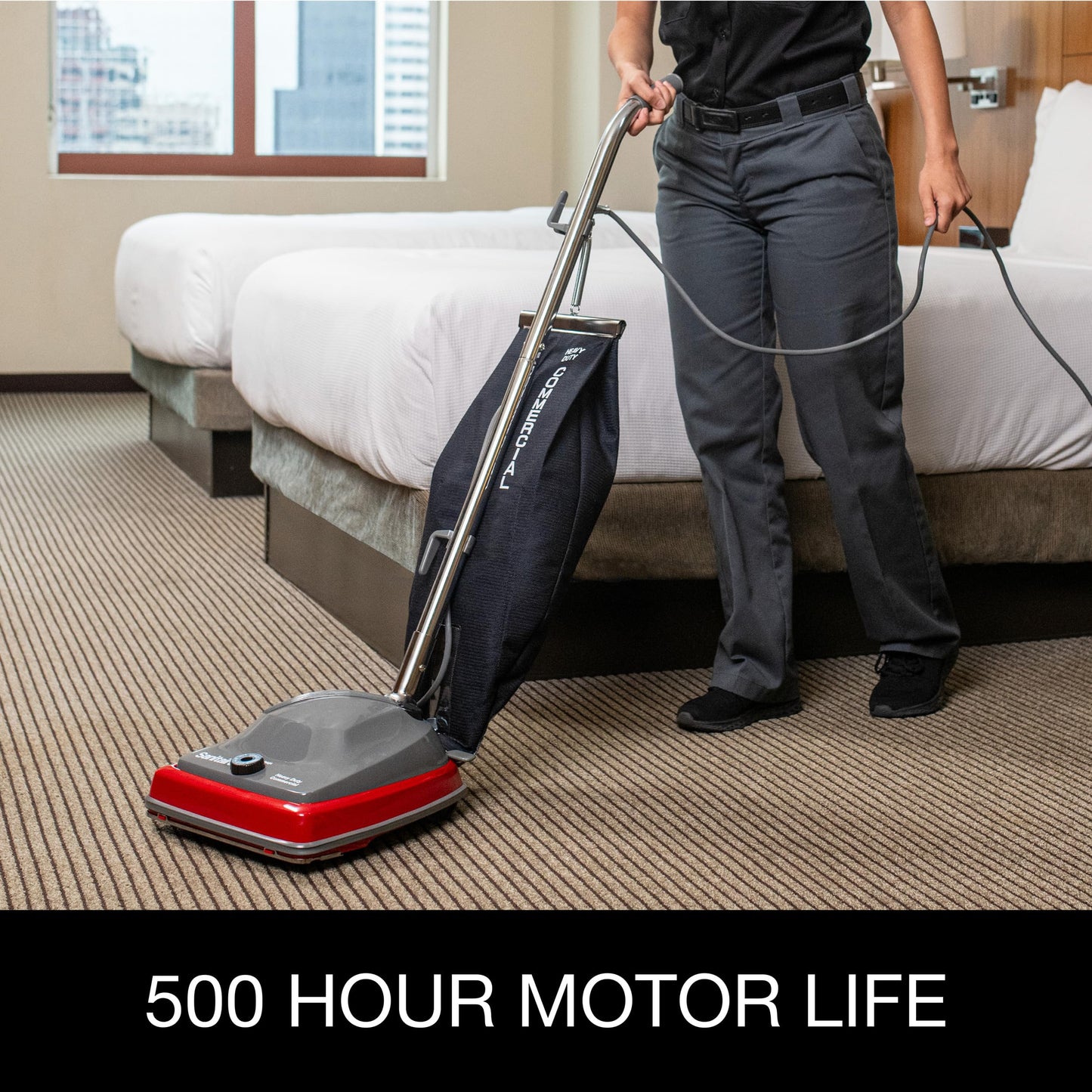 Sanitaire SC679K Commercial Bagged Upright Vacuum Cleaner Red 800W