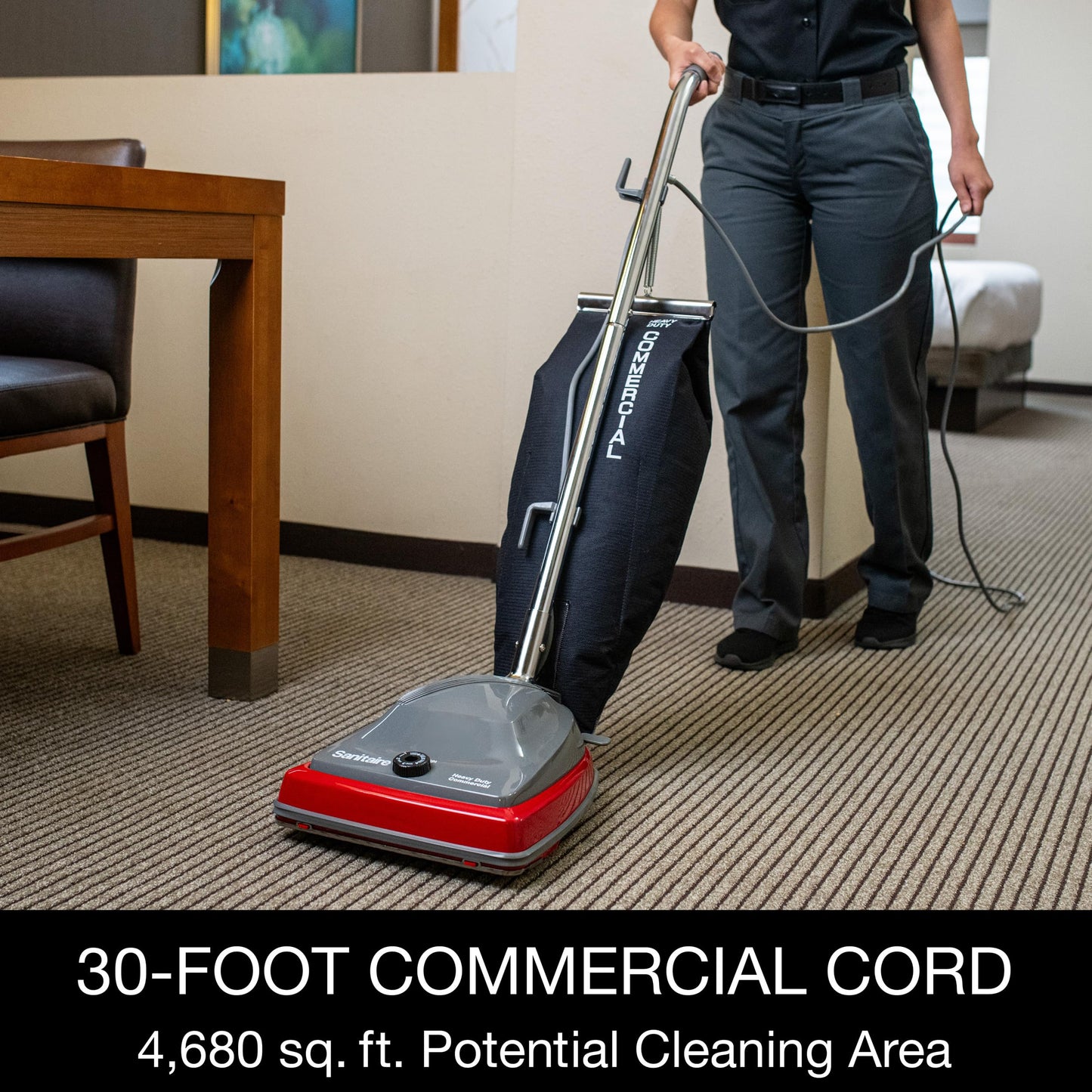 Sanitaire SC679K Commercial Bagged Upright Vacuum Cleaner Red 800W
