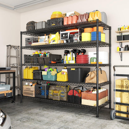 REIBII 3200LBS Heavy Duty 5-Tier Wire Shelving Unit 55.5"W